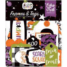 Echo Park I Love Halloween Cardstock Die-Cuts 33/Pkg - Frames &amp; Tags UTGENDE