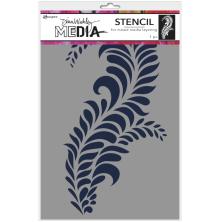 Dina Wakley MEdia Stencils 9X6 - Giant Flourish