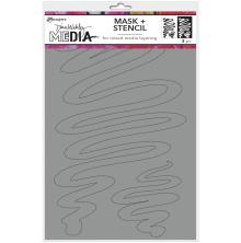 Dina Wakley MEdia Stencils + Masks 6X9 - Meandering