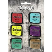 Tim Holtz Distress Enamel Collector Pin Set 6/Pkg - Set 2