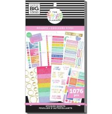 Me &amp; My Big Ideas Happy Planner Sticker Value Pack - Brights Skinny Classic