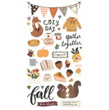 Simple Stories Chipboard Stickers 6X12 - Cozy Days UTGENDE