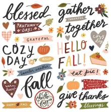 Simple Stories Foam Stickers 59/Pkg - Cozy Days UTGENDE