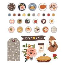 Simple Stories Decorative Metal Brads 34/Pkg - Cozy Days UTGENDE