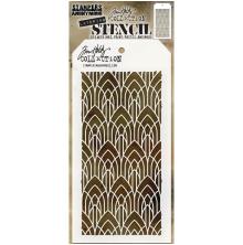 Tim Holtz Layered Stencil 4.125X8.5 - Deco Arch Layered THS147