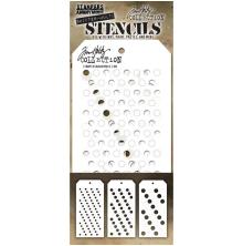 Tim Holtz Layered Stencil Set 3/Pkg - Shifter Multidots THSM01