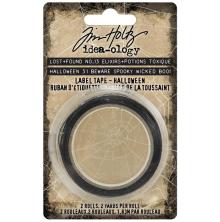 Tim Holtz Idea-Ology Label Tape 2/Pkg - Halloween 2020