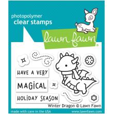 Lawn Fawn Clear Stamps 2X3 - Winter Dragon LF2425