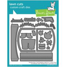 Lawn Fawn Dies - Shadow Box Card Fireplace Add-On LF2437