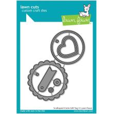 Lawn Fawn Dies - Scalloped Circle Gift Tag LF2453