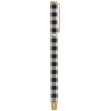 Carpe Diem Metal Gel Pen - Buffalo Check