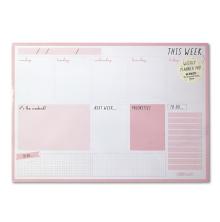 Carpe Diem Weekly Planner Pad A4 60/Pkg - Ballerina Pink