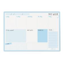 Carpe Diem Weekly Planner Pad A4 60/Pkg - Sky Blue