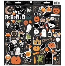 Pebbles Cardstock Stickers 6X12 81/Pkg - Spoooky UTGENDE