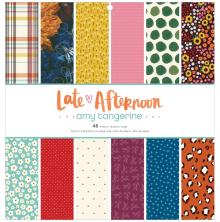 Amy Tangerine Single-Sided Paper Pad 12X12 - Late Afternoon