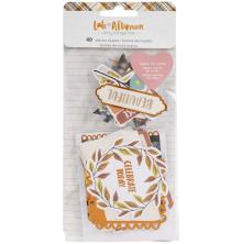 Amy Tangerine Ephemera Die-Cuts 40/Pkg - Late Afternoon