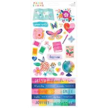 Paige Evans Cardstock Stickers 86/Pkg - Go The Scenic Route