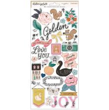 Maggie Holmes Cardstock Stickers 72/Pkg - Marigold