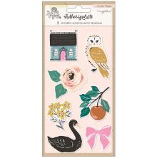 Maggie Holmes Embossed Puffy Stickers - Marigold