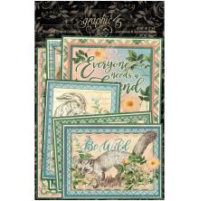 Graphic 45 Ephemera & Journaling Cards - Woodland Friends