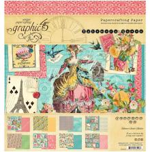 Graphic 45 Double-Sided Paper Pad 8X8 24/Pkg - Ephemera Queen