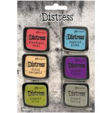 Tim Holtz Distress Enamel Collector Pin Set 6/Pkg - Set 3