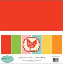 Carta Bella Solid Cardstock 12X12 6/Pkg - Farm To Table