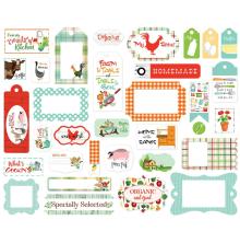 Carta Bella Farm To Table Cardstock Die-Cuts 33/Pkg - Frames &amp; Tags