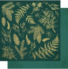 Kaisercraft Emerald Eve Double-Sided Cardstock 12X12 - Emerald Leaves