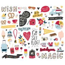 Simple Stories Bits &amp; Pieces Die-Cuts 77/Pkg - Say Cheese Main Street UTGENDE