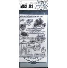 Wendy Vecchi Make Art Stamp Die &amp; Stencil Set - Warm Wishes