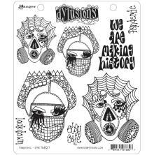 Dylusions Cling Stamps 8.5X7 - Pandemic
