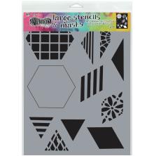 Dylusions Stencil 9X12 - 2inch Quilt