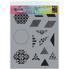 Dylusions Stencil 9X12 - 1.5inch Quilt