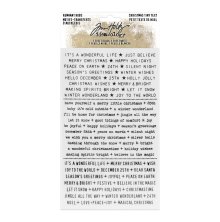 Tim Holtz Idea-Ology Remnant Rubs Rub-Ons - Christmas Tiny Text