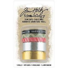 Tim Holtz Idea-Ology Trim Tape 5/Pkg - Christmas 2020