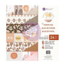 Prima Double-Sided Paper Pad 12X12 24/Pkg - Golden Desert UTGENDE