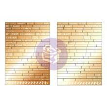 Prima Word Stickers 178/Pkg - Golden Desert UTGENDE