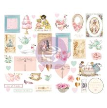 Prima Chipboard Stickers 45/Pkg - With Love UTGENDE