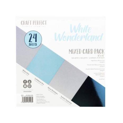 Tonic Studios Craft Perfect 6x6 Card Pack - White Wonderland 9403E
