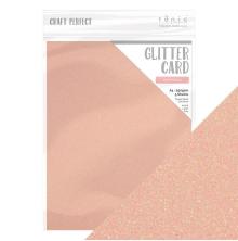 Tonic Studios Craft Perfect A4 Glitter Card - Pink Frosting 9955E