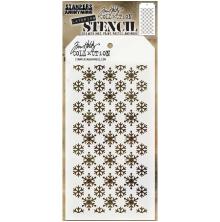 Tim Holtz Layered Stencil 4.125X8.5 - Flurries THS151