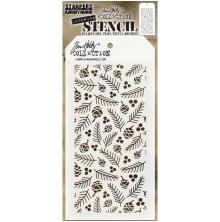 Tim Holtz Layered Stencil 4.125X8.5 - Gatherings  THS152