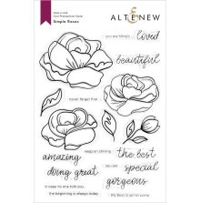 Altenew Clear Stamps 6X8 - Simple Roses