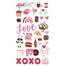 Simple Stories Chipboard Stickers 6X12 - Sweet Talk UTGENDE