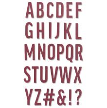 Sizzix Thinlits Dies - Bold Alphabet 665072