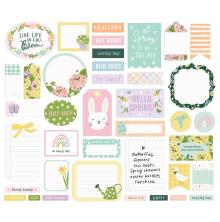 Simple Stories Bits &amp; Pieces Die-Cuts 39/Pkg - Bunnies + Blooms Journal UTGEND