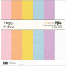 Simple Stories Color Vibe Cardstock Kit 12X12 - Spring