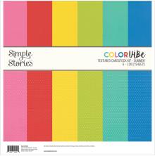 Simple Stories Color Vibe Cardstock Kit 12X12 - Summer