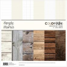 Simple Stories Color Vibe Cardstock Kit 12X12 - Woods